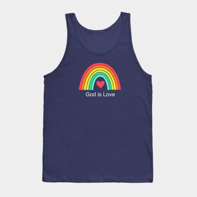 God is Love Tank Top by PandaUnni